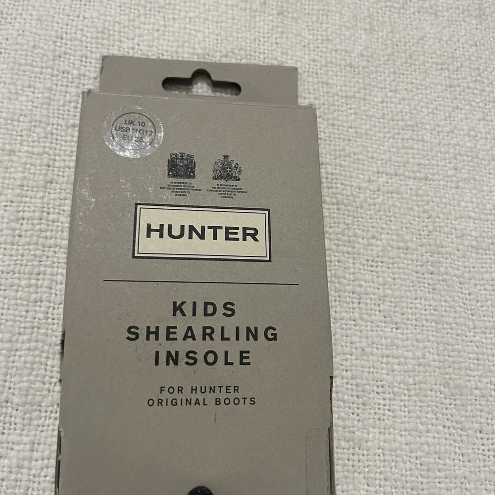 NEW Kids Hunter Shearling Boot Luxury Insoles Girls 12 Black‎ Winter Cozy Gift